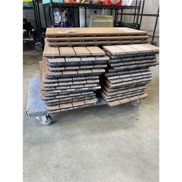 35PCS 12x24 PATIO DECKING TILES - 70 SQ/FT TOTAL