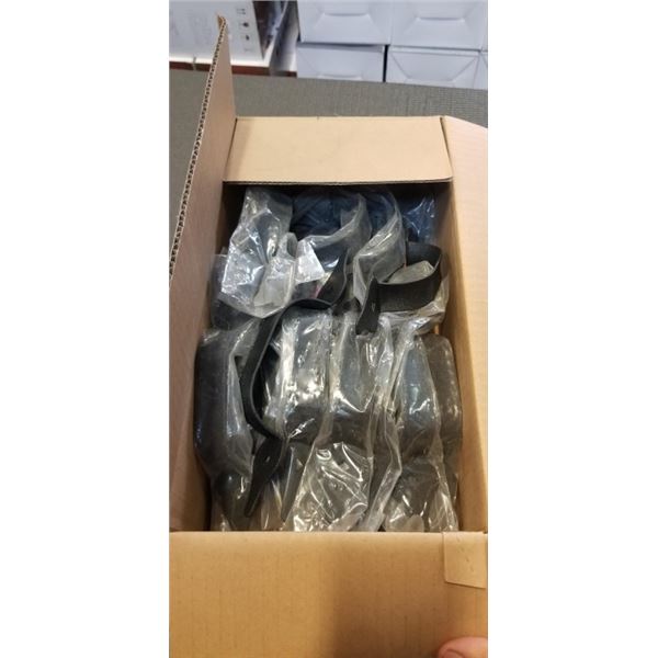 CASE OF NEW BLACK METAL 9 INCH GATE HANDLES