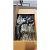 Image 1 : CASE OF NEW BLACK METAL 9 INCH GATE HANDLES