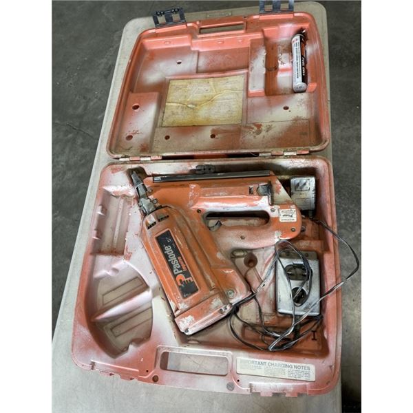 PASLODE IMPULSE CASED NAILER WITH CHARGER AND BATTERY