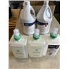 Image 1 : 2 JUGS OF DISINFECTANT AND JUGS OF HAND SOAP