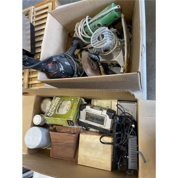 2 BOXES OF ASSORTED TOOLS