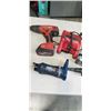 Image 2 : TOTE OF ASSORTED POWER TOOLS AND BATTERIES, CHARGERS