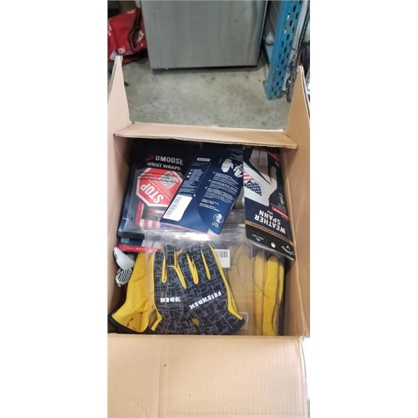 BOX OF NEW SPORTS AND RECREATION ITEMS