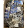 Image 2 : 2 BOXES OF NEW WALL HOOKS, HANGERS, CURTAIN RINGS, ETC