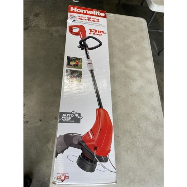 AS NEW HOMELITE ELECTRIC STRING TRIMMER /EDGER