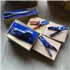 Image 1 : NEW WESTWARD HAND TOOLS 6 DOUBLE X HOSE GRIP PLIERS, 6 ORANGE ADJUSTABLE WIRE STRIPPERS, 12 BLUE ADJ