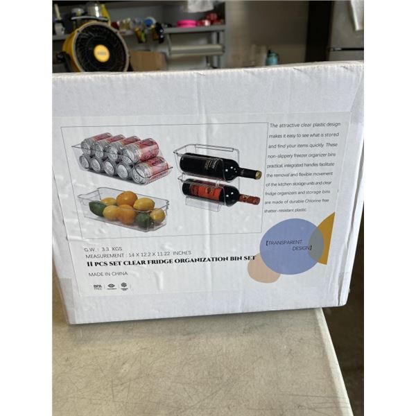 NEW 11 PIECE FRIDGE ORGANIZATION SET