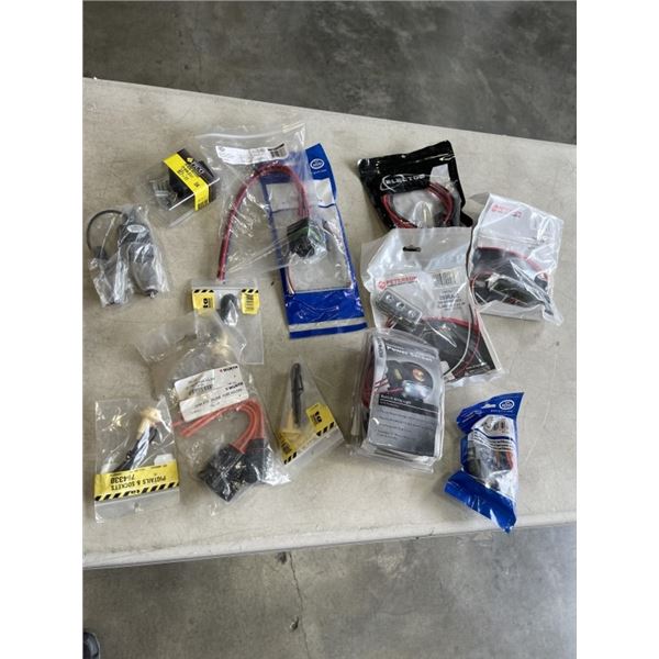 BOX OF NEW ELECTRICAL ACCESSORIES
