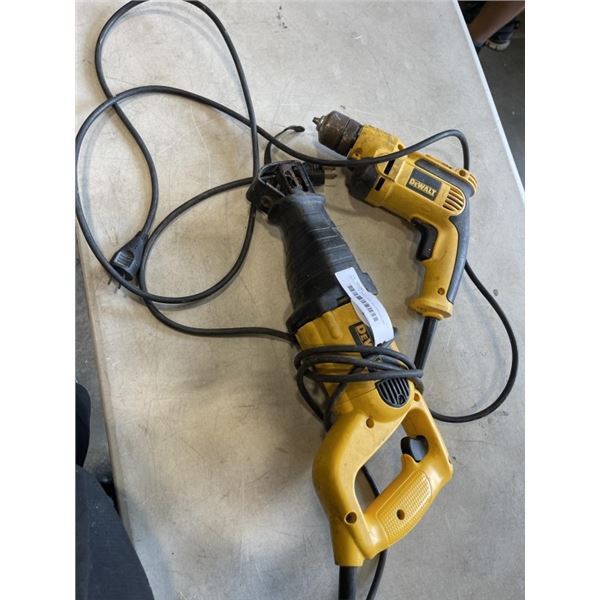 DEWALT VSR DRILL AND RECIPROCATING SAW