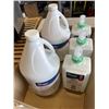Image 1 : 2 JUGS OF DISINFECTANT AND JUGS OF HAND SOAP