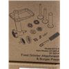 Image 2 : 2 NEW AMZCHEF FOOD GRINDER ATTACHMENT & BURGER PRESS. WORKS WITH KITCHENAID STAND MIXERS
