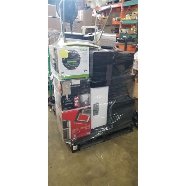 PALLET OF DEFECTIVE STORE RETURNS INCLUDES ROBOT VACUUMS AND MORE