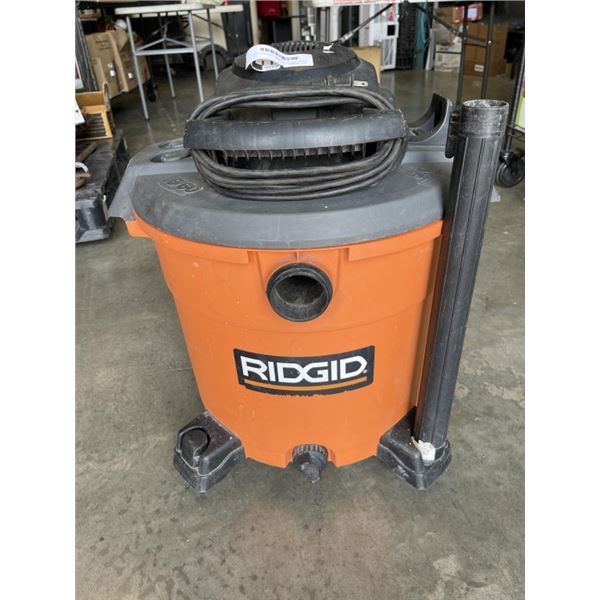 RIDGID VACUUM 60 LITRES. WORKING. HAS HOSE, NO ATTACHMENTS
