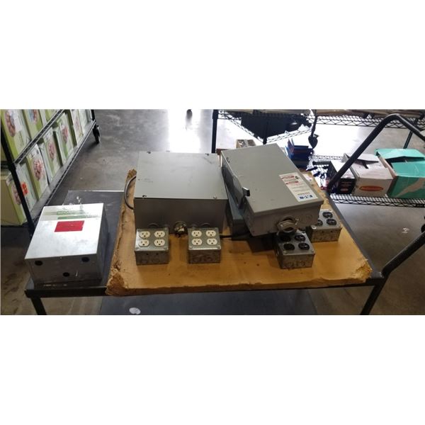 ASSORTED ELECTRICAL BREAKER BOXES