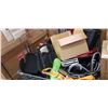 Image 1 : PALLET OF ASSORTED GOODS, CONTENTS OF REPOSESSSED VEHICLES, BIN NOT INCLUDED