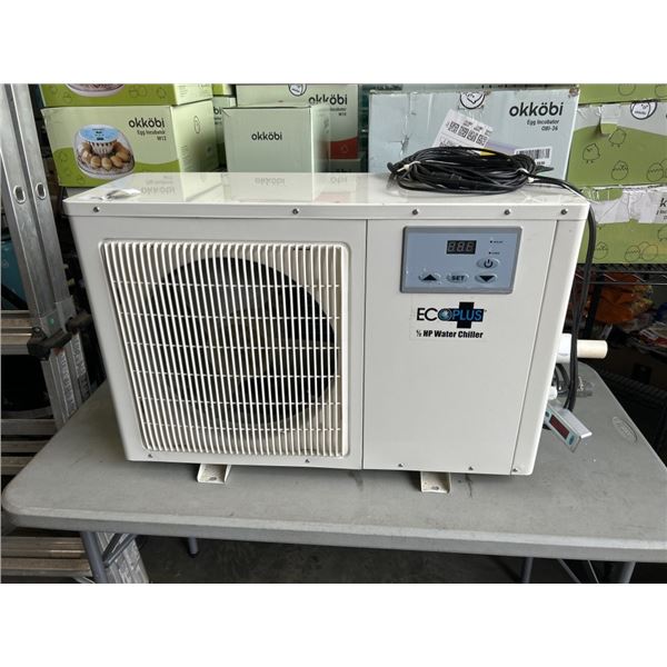 ECO PLUS 1/2 HP WATER CHILLER. WORKING