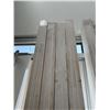 Image 2 : 40 NEW 8FT x 3-1/4" PREMIUM PRE PAINTED WHITE MDF BASEBOARD TRIM W/ EDGING  - SOME PIECES BROKEN