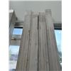 Image 2 : 40 NEW 8FT x 3-1/4" PREMIUM PRE PAINTED WHITE MDF BASEBOARD TRIM W/ EDGING  - SOME PIECES BROKEN