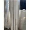 Image 3 : 40 NEW 8FT x 3-1/4" PREMIUM PRE PAINTED WHITE MDF BASEBOARD TRIM W/ EDGING  - SOME PIECES BROKEN