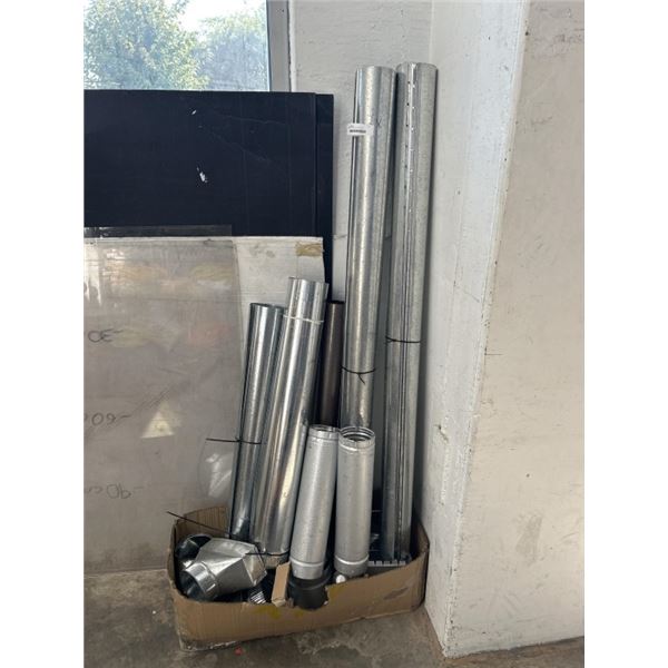 ASSORTED DUCTING PIPE AND CONNECTORS