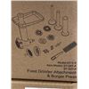 Image 2 : 2 NEW AMZCHEF FOOD GRINDER ATTACHMENT & BURGER PRESS. WORKS WITH KITCHENAID STAND MIXERS