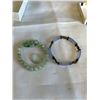Image 1 : JADE BRACELET, RING AND 925 BRACELET W/ SEMI PRECIOUS STONES