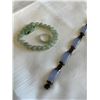 Image 3 : JADE BRACELET, RING AND 925 BRACELET W/ SEMI PRECIOUS STONES