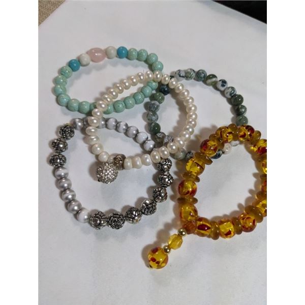 MISC BEADS STRETCH BRACELETS