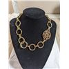 Image 1 : GOLD PLATED DESIGNER LINKS CHOKER NECKLACE