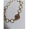 Image 2 : GOLD PLATED DESIGNER LINKS CHOKER NECKLACE