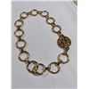 Image 3 : GOLD PLATED DESIGNER LINKS CHOKER NECKLACE