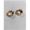 Image 4 : 18K GOLD PLATED MONET CLIP ON HOOP EARRINGS