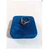 Image 1 : 18K GOLD ELECTRO PLATED RING W/ PURPLE STONE