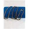 Image 1 : VINTAGE MONET SILVER TWISTED ROPE CHAIN NECKLACE EXTRA LENGTH 29 INCHES