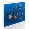 Image 2 : 2 STERLING SILVER VINTAGE PENDANTS W/ CHAIN NECKLACE