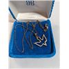 Image 1 : 925 STERLING SILVER CHAIN AND PENDANT NECKLACE