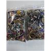 Image 1 : 2 SMALL BAGS W/ MISC JEWELRY, BEADS AND PARTS
