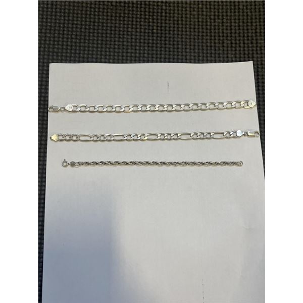 3 - 925 LINKS BRACELETS