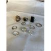 Image 2 : ASSORTED SILVER TONE RINGS, CONTAINS REAL SILVER