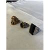 Image 4 : ASSORTED SILVER TONE RINGS, CONTAINS REAL SILVER