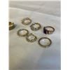 Image 3 : ASSORTED GOLD TONE RINGS