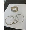 Image 1 : 4 - 925 SILVER BANGLES
