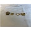Image 1 : 4 STAMPED RINGS