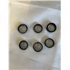 Image 3 : 6 ASSORTED WEDDING BAND RINGS