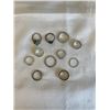 Image 4 : ASSORTED SILVER TONE RINGS, CONTAINS REAL SILVER