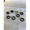 Image 2 : 8 ASSORTED WEDDING BAND RINGS