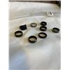 Image 3 : 8 ASSORTED WEDDING BAND RINGS