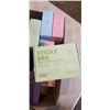 Image 2 : BOX OF BLOOMORA ITEMS INCLUDING STEAM MASK, MOISTURIZING FOOT MASK, HYDROGEL FACE MASK
