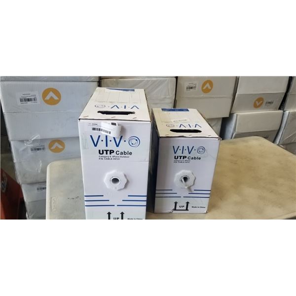 VIVO 500 FT UTP CABLE CAT 6 OUTDOOR 4 PAIRS AND VIVO 250 FT UTP CABLE CAT 6, 4 PAIRS